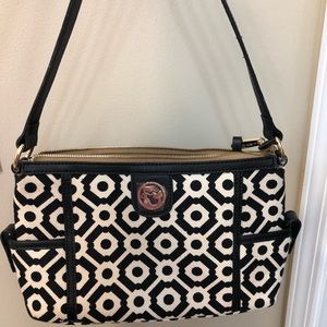 Brown and cream Spartina purse.